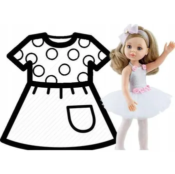 Doplněk pro panenku Baletní kostým pro panenku Paola Reina 54447