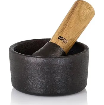 AdHoc Litinový hmoždíř Camo s paličkou dřevo akácie - průměr 10 cm