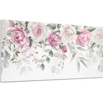 Obraz Samolepicí vinylový S Potiskem panel s květinovým motivem růže 100x50 cm