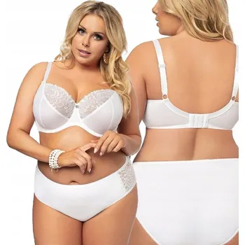 Dámské spodní prádlo Gorsenia podprsenka s měkkými košíčky bílá velikost 100E