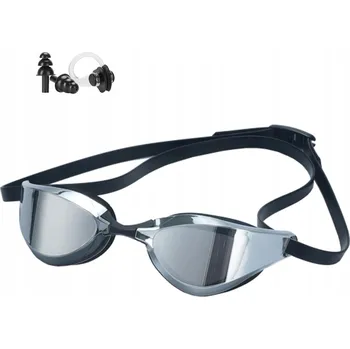 Plavecké brýle na bazén unisex Focevi Black Mirror + pouzdro + špunty do uší