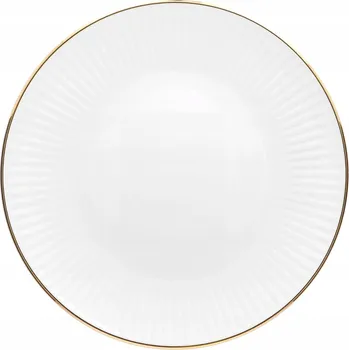 Talíř Mělký jídelní talíř Chodzież Jiřina Zlatá Linie 26 cm