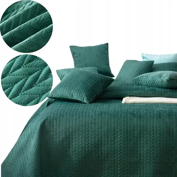 Prostěradlo Přehoz na postel Spod Igły i Nitki polyester 240 cm x 260 cm zelený