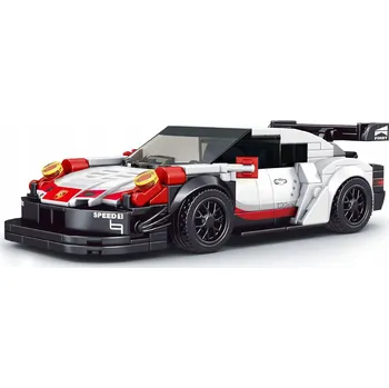 ostatní stavebnice Sada Stavebnic Sportovní Auto 349ks. Bílé