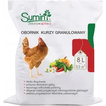 Hnojivo SUMIN KUŘÍ HNOJ GRANULOVANÝ PŘÍRODNÍ HNOJIVO 8 L