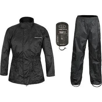 Moto kombinéza bunda a kalhoty LOW, NOX/4SQUARE (černá, reflexní prvky, vel. 3XL)