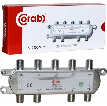 5-2400 Mhz CORAB 8-cestný rozbočovač s převodem napětí