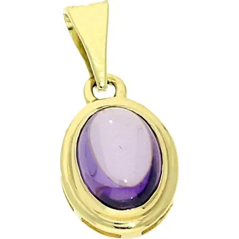 Přívěsek Goldstore Zlatý přívěsek synt. ametyst Váha: 1.17 g