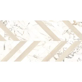 Dlažba Dlažba Dom Intarsi arco satin 3D 60x120 cm leštěná INW00205TS