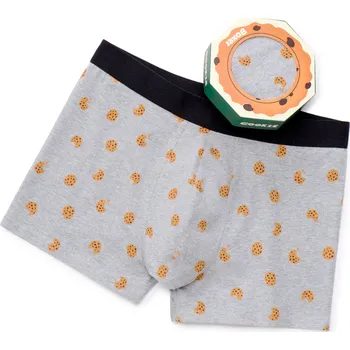 Celio Boxer Box s motivem cookies Celio šedá | hnědá 3505123