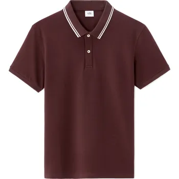 Pánské oblečení Pánské polo triko Celio Leprime Celio tmavě červená 3504976