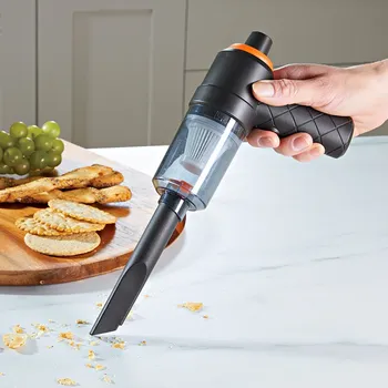 Vysavač Ruční mini vysavač 14 x 32 x 5,8 cm. 0,1 l nádoba na prach. 90 W, 1200 mAh.