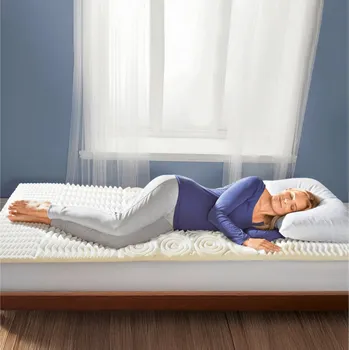 5zónový topper na matraci bílá 200 x 140 x 3 cm