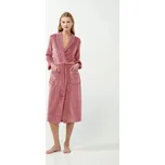 Dámský sametový župan 21143 Pudr růžová - Vamp pudrovo-růžová XL
