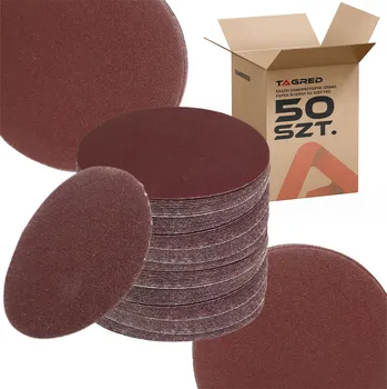 Příslušenství k brusce Brusný kotouč na suchý zip, brusný papír zrno 60 125 mm 50 ks. TA4009