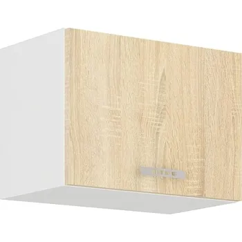 Kuchyňská linka ESTRELLA, horní skříňka 50 OK-40 1F, korpus: bílá, dvířka: dub sonoma + vyzvednutí ZDARMA
