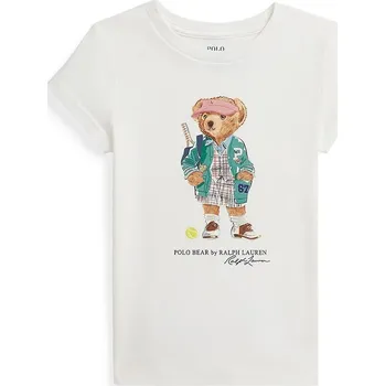 Pánská móda Bavlněné tričko Polo Ralph Lauren 312971122002 bílá 00X, vel. 124-128