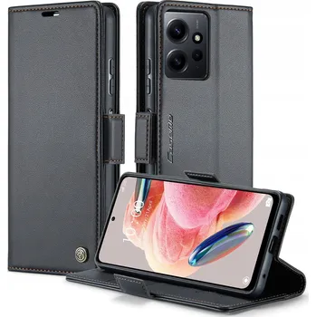 Pouzdro na mobilní telefon Flipové pouzdro Caseme pro Xiaomi Redmi Note 12 4G, černé