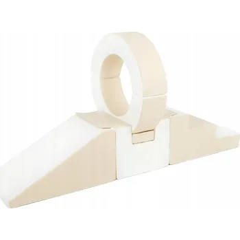 Obraz Sada 7 pěnových kostek Hoop v bílé a cappuccino barvě