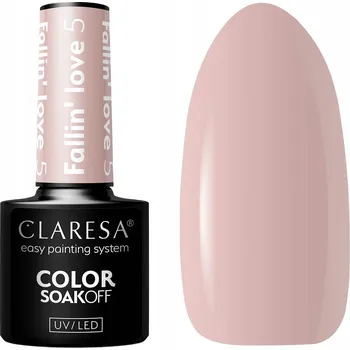 Přípravek na nehty Hybridní lak barevný lak Claresa Odstíny hnědé a béžové