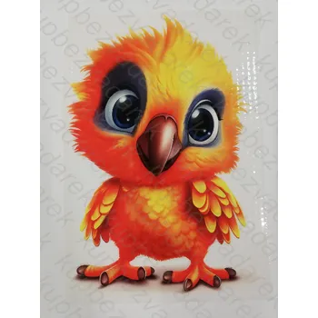 Nažehlovací obrázek na folii - ptáček č.2 - 27 x 18 cm