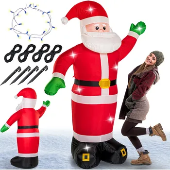 Vánoční dekorace monzana® Nafukovací Santa Claus 250 cm vícebarevná