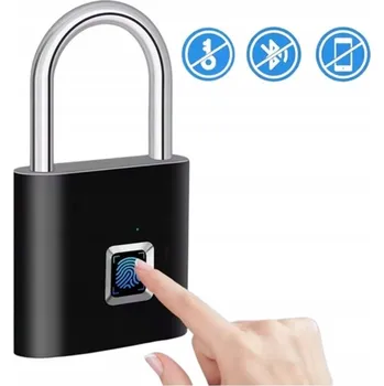 IP kamera Visací zámek SMART PADLOCK s otiskem prstu, černý