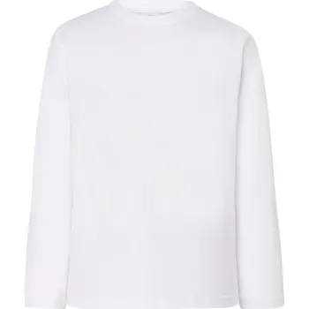 Chlapecké tričko Dětské tričko s dlouhým rukávem, bílé, velikost 5-6 let