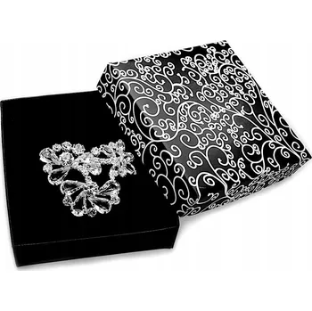 Brož Stříbrná Brož Křišťál Preciosa Jablonex Dárek