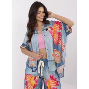 Dámská košile Košile DHJ KS 19007 6.86 modrá jedna velikost