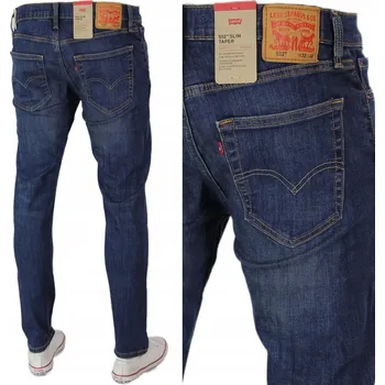 LEVI'S 512 TAPER SLIM DŽÍNY STŘÍH TAPERED ZÚŽENÉ "DARK WASH" _ W31 L32