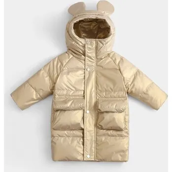 Dívčí bunda Dětská zimní bunda L1980 zlatá 5
