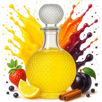 Skleněná karafa Bimberek 1 l, čirá, s korkovou zátkou