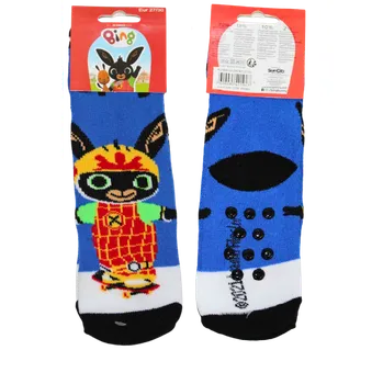Sun City Chlapecké ponožky s protiskluzem ZAJÍČEK BING teplé Modrá, Velikost: 19/22 19/22
