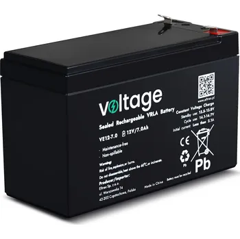 Trakční baterie AGM Voltage 12V 7.0Ah VE12-7.0