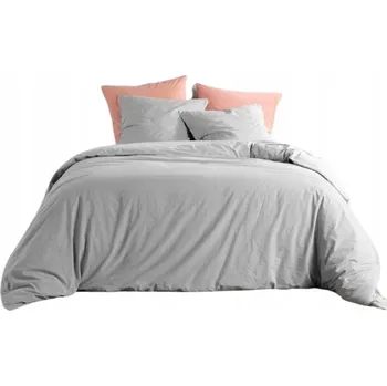 Povlečení POVLEČENÍ BAVLNĚNÉ šedé skandinávské 240x220 cm