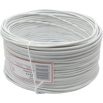 elektrický kabel MERCOR KABEL DVEŘNÍHO ALARMU YTDY 4X0,5 - 100M