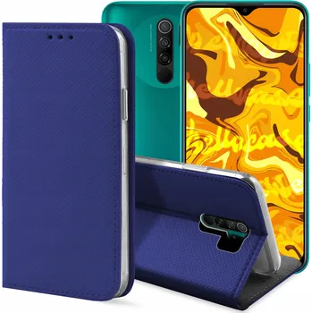 Pouzdro na mobilní telefon Flipové pouzdro Hello Case pro Xiaomi Redmi 9, modré