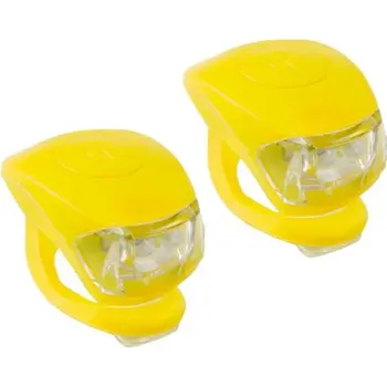 Cyklosvítilna Bezpečnostní LED světlo na kolo 2ks Barva: Žlutá