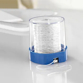 Zásobník s provázkem modrá Průměr 5,4 cm, výška 5,5 cm