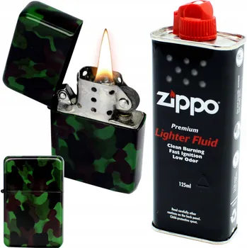 Zapalovač Zapalovač Survival Maskáčový + Zippo benzín