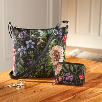 Peněženka 3Pagen Gobelínová taška + peněženka RFID