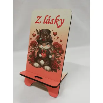 Stojan na telefon - Králíček z lásky
