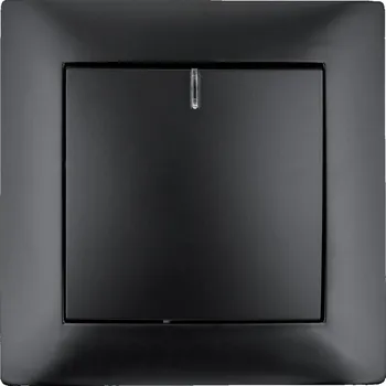 vypínač VCX WESA LC 03C Black Jednoduchý vypínač s osvětlením