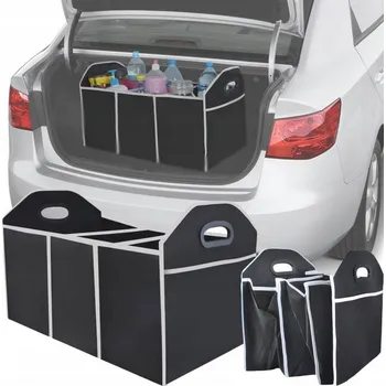 autokoberec Organizér do kufru auta PrzydaSie #1885 černo-bílý