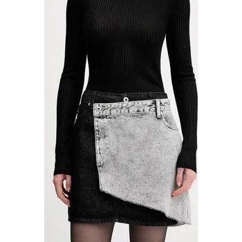 Dámská sukně Džínová sukně Karl Lagerfeld Jeans B1W12015 černá 99J, vel. L
