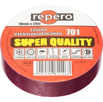Izolační páska IZOLAČNÍ PÁSKA REPERO 701 FIALOVÁ 19MMX20M