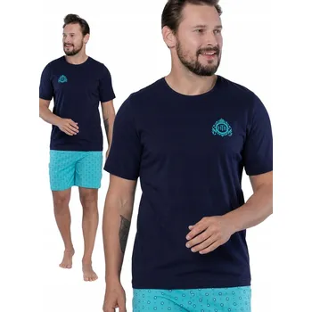 Pánské pyžamo Hotberg GOR - krátké pánské pyžamo - pohodlí v nejlepším stylu M