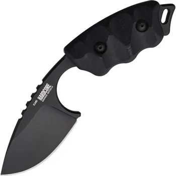 kapesní nůž Hardcore Hardware HHA Kompaktní pevná čepel - Drop Point LFK-03 - K340-Černá (BLK)