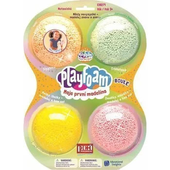 Modelovací hmota PlayFoam® 4pack třpytivé Modelína/Plastelína kuličková 4 barvy se třpytkami na kartě - mix variant či barev